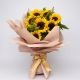 Bouquet de girasoles con follaje verde – Flores Barranquilla
